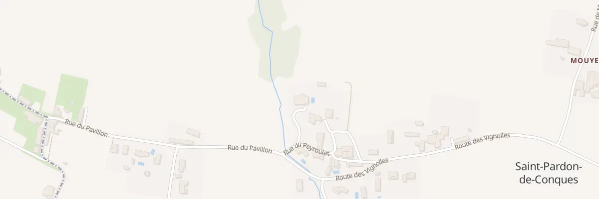 Plan du 12 Peyroulet à Saint-Pardon-de-Conques