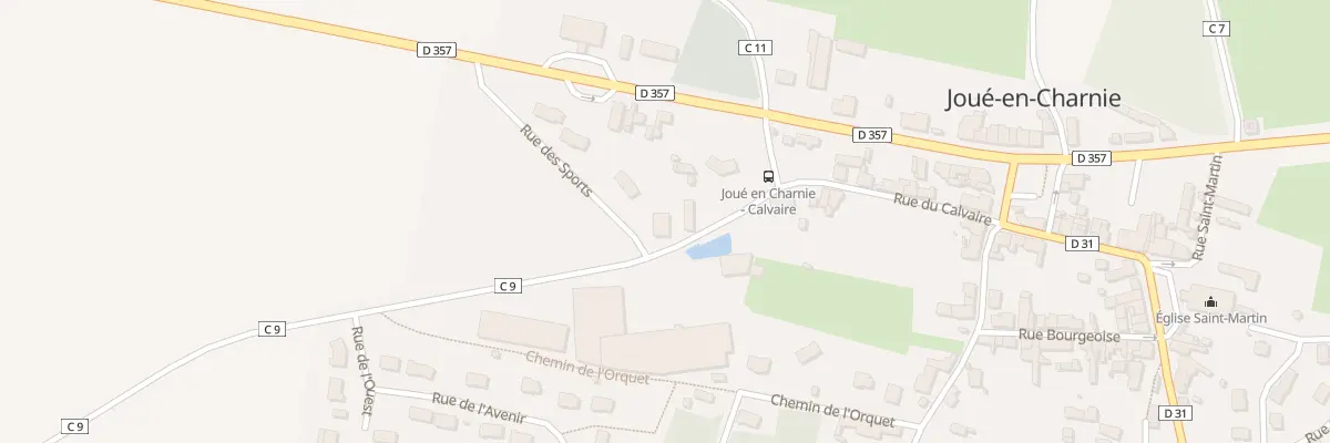 Plan du 14 Rue du Calvaire à Joué-en-Charnie