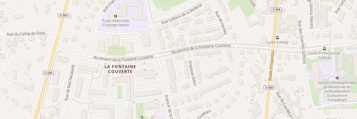 Plan du 22 Bd de la Fontaine Couverte à Falaise