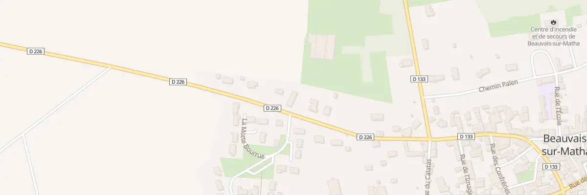 Plan du 20 Rte de Gourvillette à Beauvais-sur-Matha