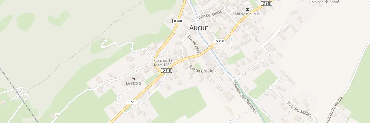 Plan du 1 Rue de Cradey à Aucun