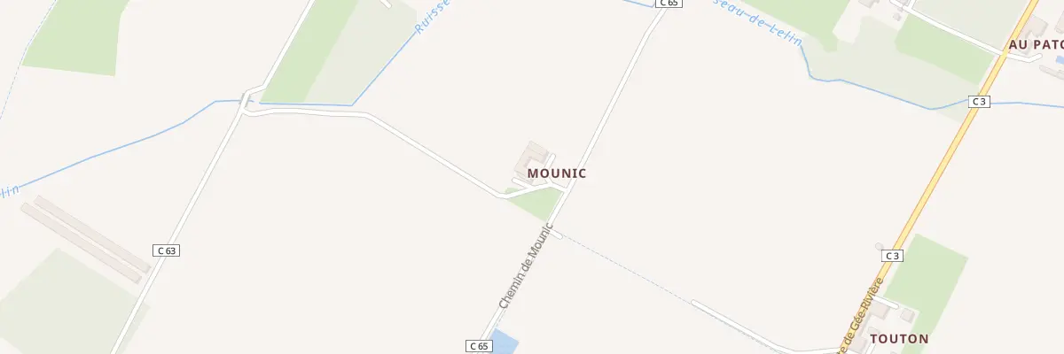 Plan du 480 Che de Mounic à Barcelonne-du-Gers