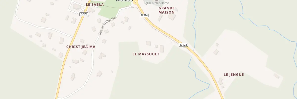 Plan du 13 Le Marsan à Maillas