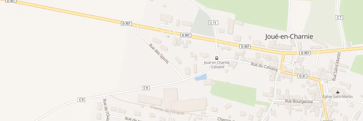 Plan du 2 Rue des Sports à Joué-en-Charnie