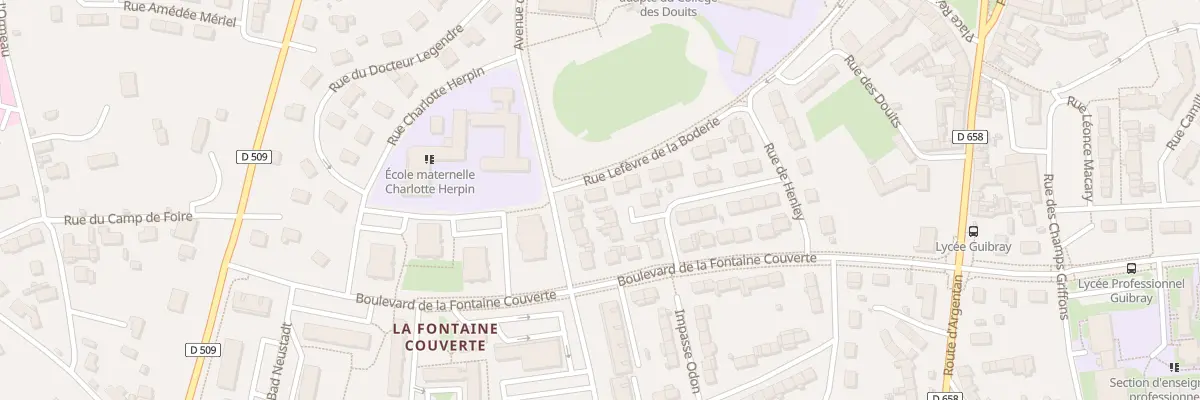 Plan du 4 Rue Lefèvre de la Boderie à Falaise
