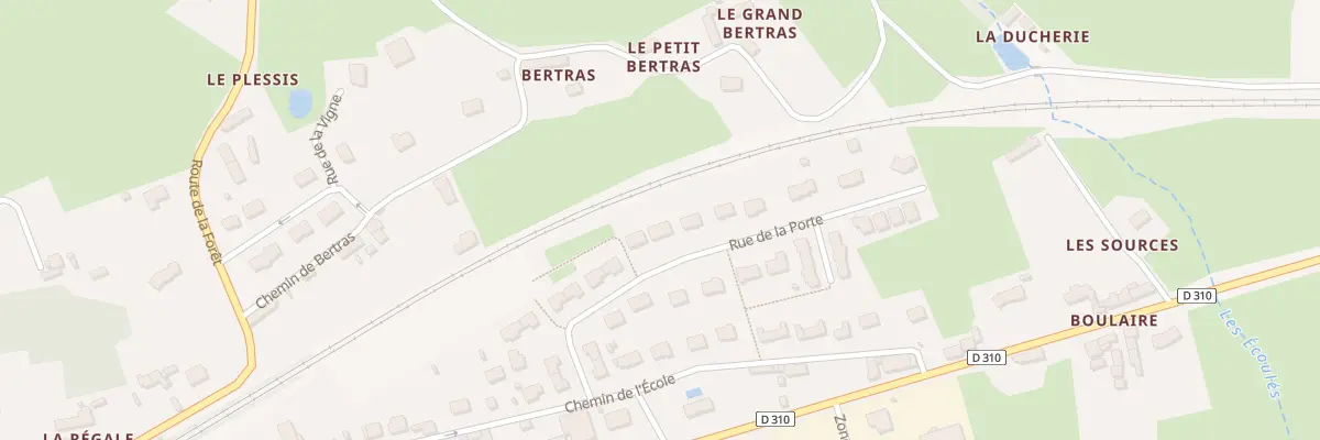Plan du 21 Rue de la Porte à Rouessé-Vassé