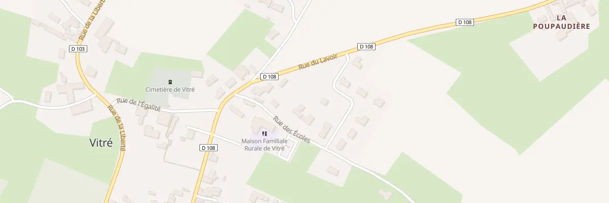 Plan du 3 Rue des Ecoles à Beaussais-Vitré
