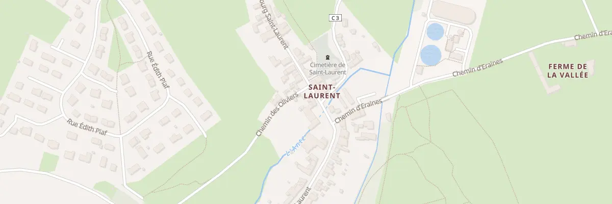 Plan du 1 Che de la Ferme de Vaston à Falaise
