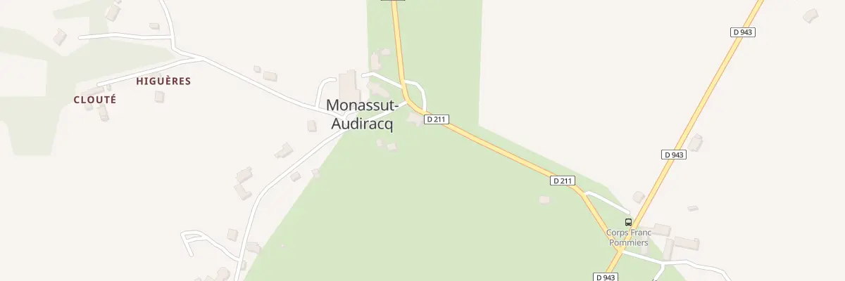 Plan du 2 Av du Corps Franc Pommiès à Monassut-Audiracq