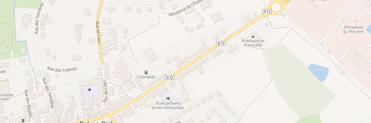 Plan du 10 Rue Aristide Briand à Pré-en-Pail-Saint-Samson