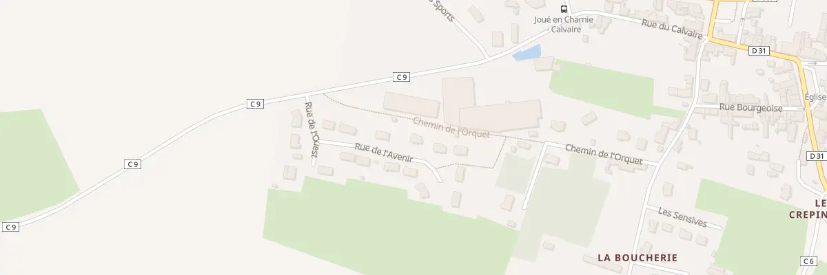 Plan du 7 Rue de L Avenir à Joué-en-Charnie
