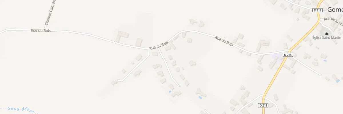 Plan du 1 Rue de la Vallee d’Ousse à Gomer