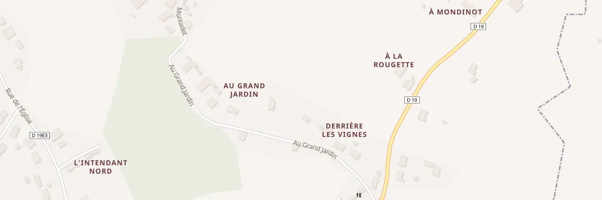 Plan du 1409 Derrière les Vignes à Romagne
