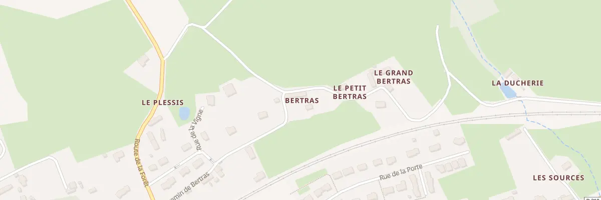 Plan du 5164 Bertras à Rouessé-Vassé