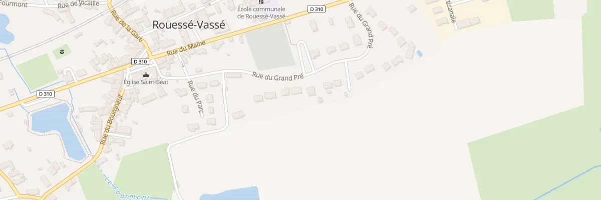 Plan du 25 Rue du Grand Pré à Rouessé-Vassé