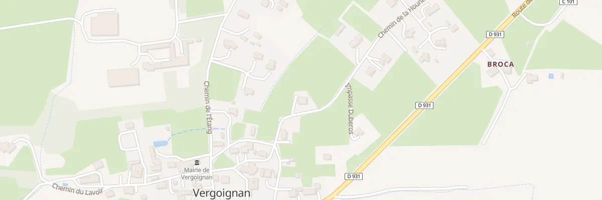 Plan du 1B Che de la Hountète à Vergoignan