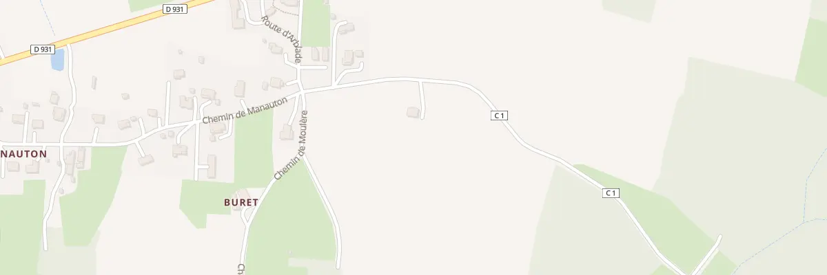 Plan du 8 Rte d’Arblade à Vergoignan