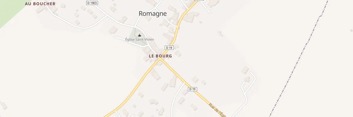 Plan du 11 Rue de l’Eglise à Romagne