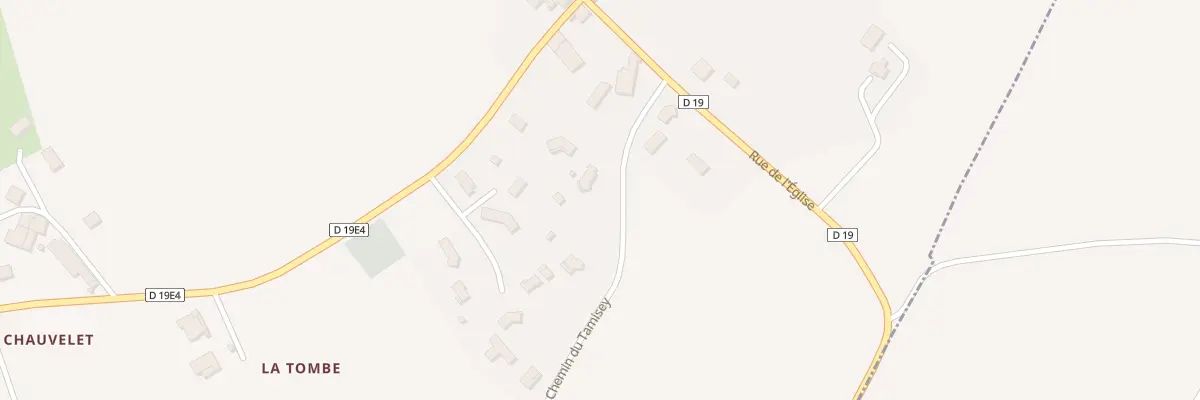 Plan du 1 Che du Tamisey à Romagne