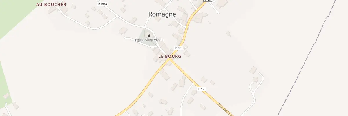 Plan du 9 Rue de l’Eglise à Romagne