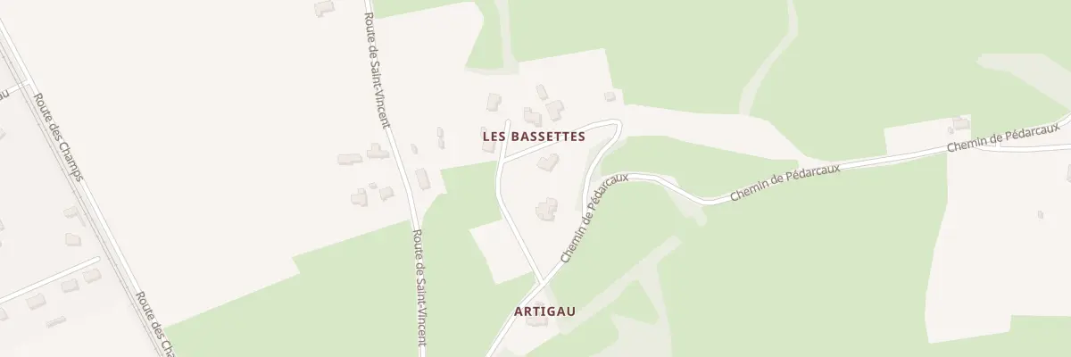Plan du 44 Che de Labourdasse à Montaut