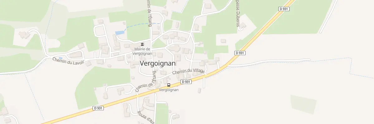 Plan du 3 Che du Village à Vergoignan