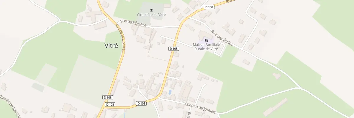 Plan du 12 Rue du Lavoir à Beaussais-Vitré