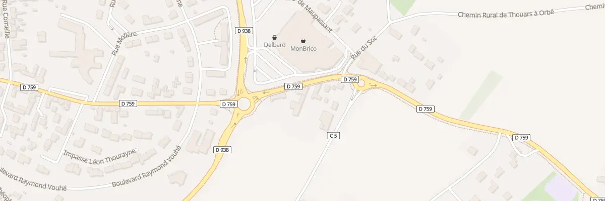 Plan du 134 Rue Jules Michelet à Thouars