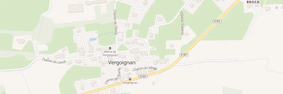 Plan du 5 All de l’Eglise à Vergoignan