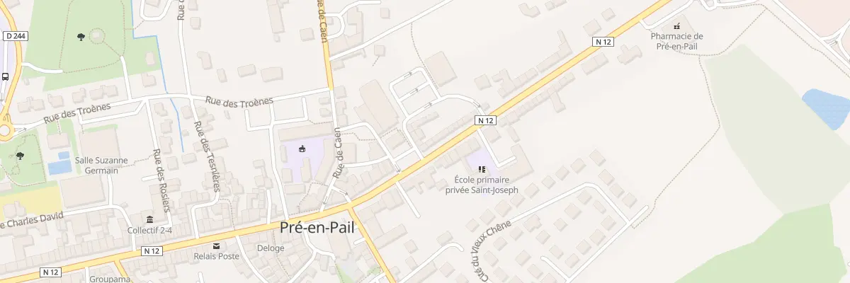 Plan du 36 Rue Aristide Briand à Pré-en-Pail-Saint-Samson