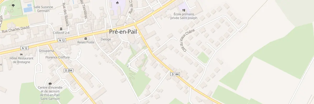 Plan du 12 Rue Ste Anne à Pré-en-Pail-Saint-Samson