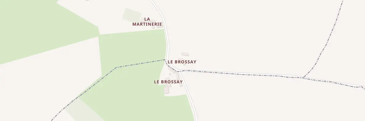 Plan du 1 Le Brossay à Fontenay-sur-Vègre