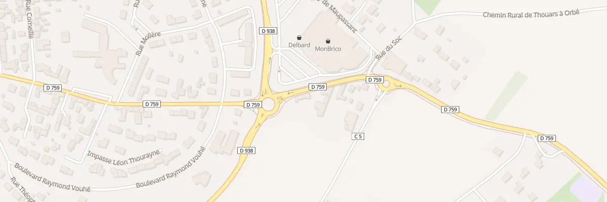 Plan du 132 Rue Jules Michelet à Thouars