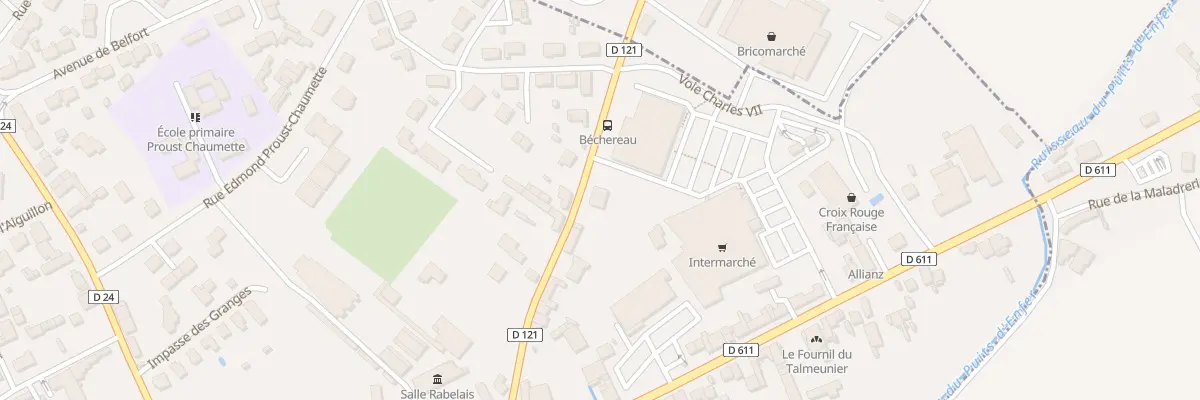 Plan du 20 Rue de Béchereau à Saint-Maixent-l’École