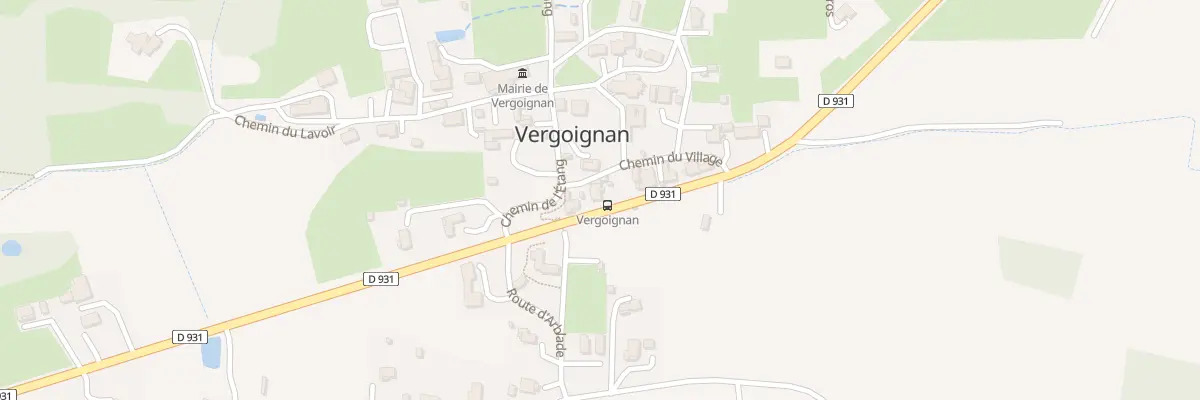 Plan du 1 Rte de Nogaro à Vergoignan