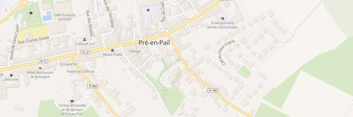 Plan du 25 Rue Ste Anne à Pré-en-Pail-Saint-Samson