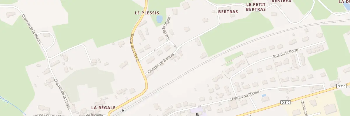 Plan du 4 Che de Bertras à Rouessé-Vassé