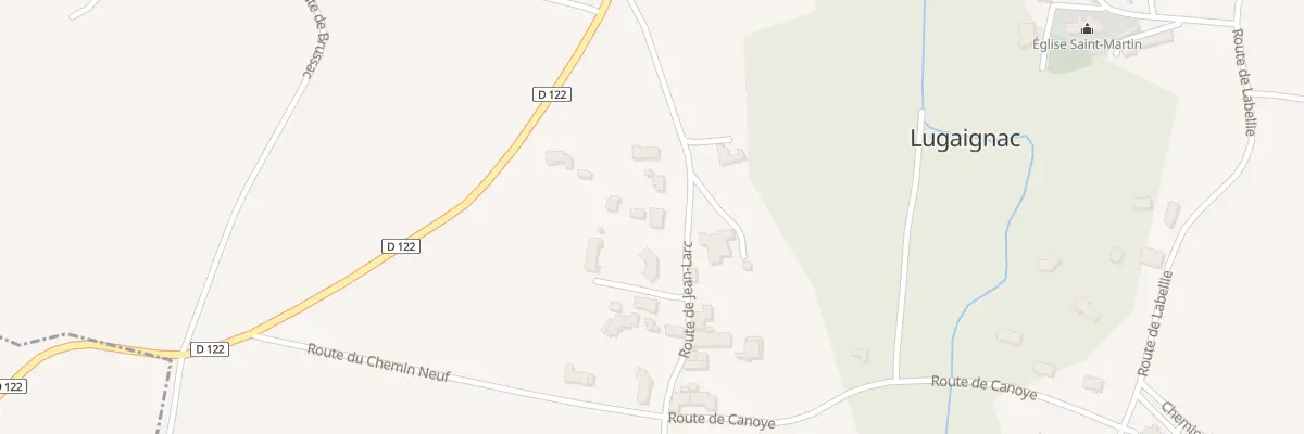 Plan du 142 La Bory de Jean Larc Nord à Lugaignac