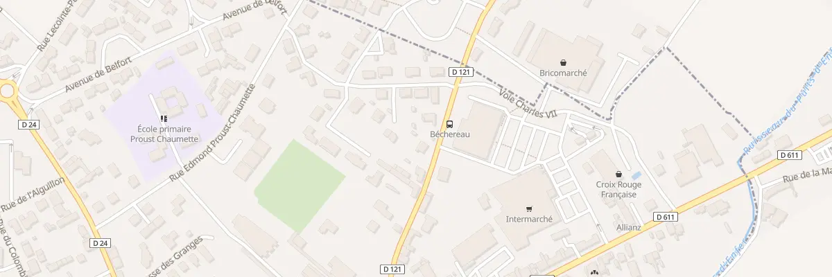 Plan du 15 Rue de Béchereau à Saint-Maixent-l’École