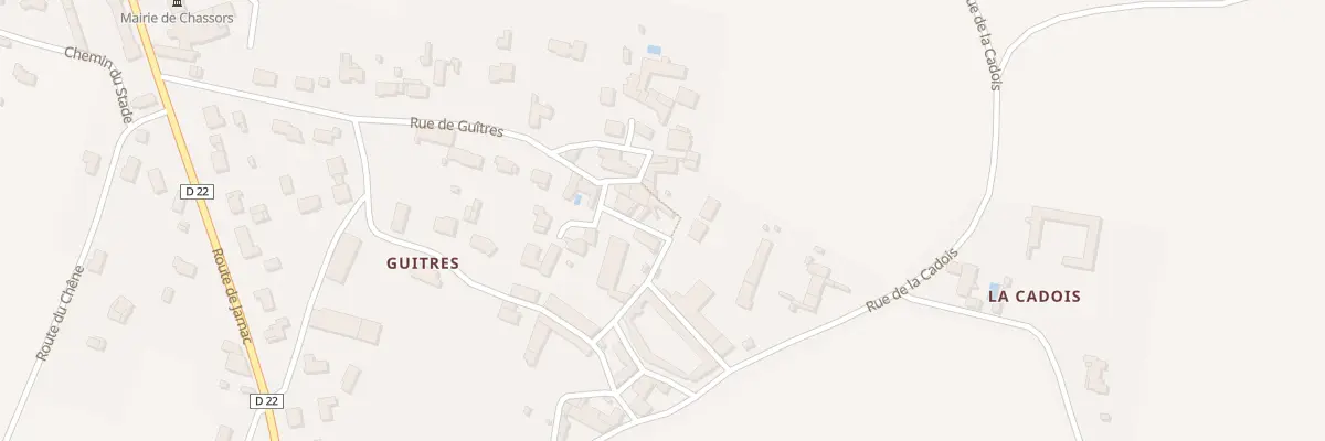 Plan du 23 Rue de Guîtres à Chassors