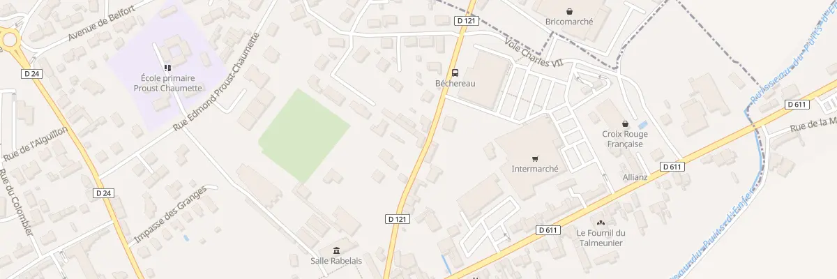 Plan du 11 Rue de Béchereau à Saint-Maixent-l’École