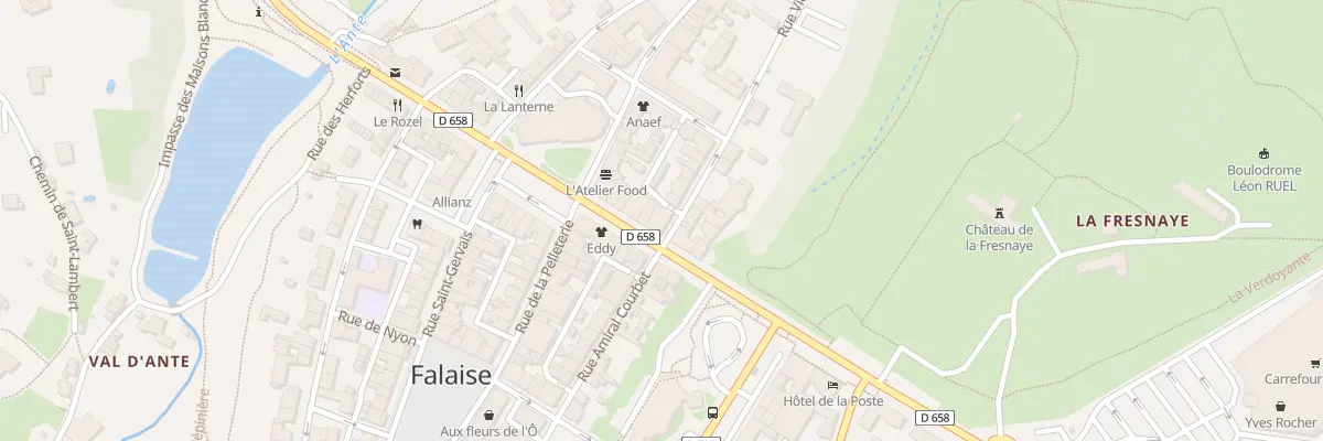 Plan du 3 Rue Victor Hugo à Falaise