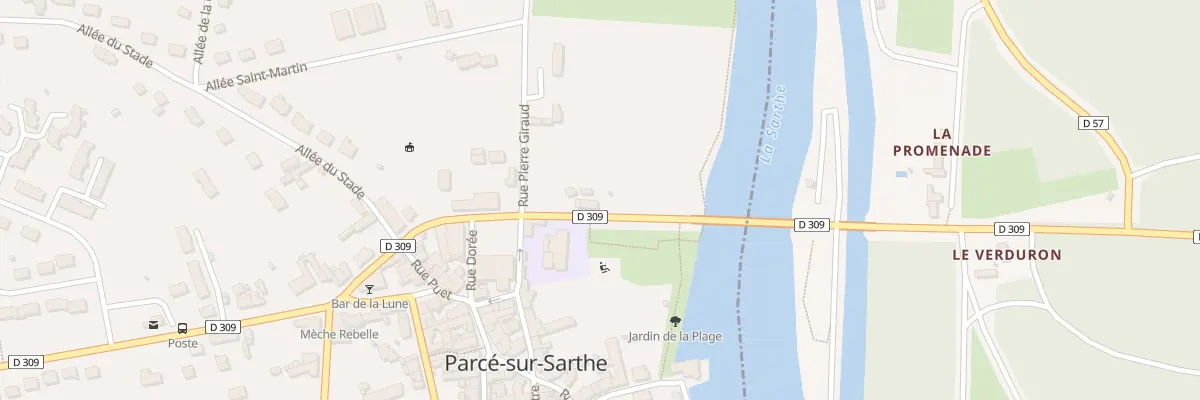 Plan du 1 Rue de la Liberation à Parcé-sur-Sarthe