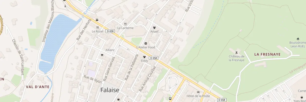 Plan du 9 Rue Georges Clémenceau à Falaise