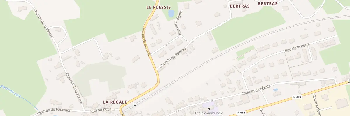 Plan du 2 Chem de Bertras à Rouessé-Vassé