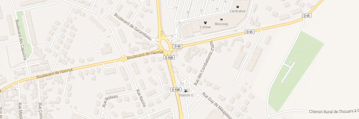 Plan du 40 Rte de Puyraveau à Thouars