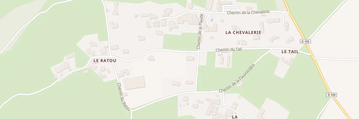 Plan du 19 Che du Tail à Souvigné