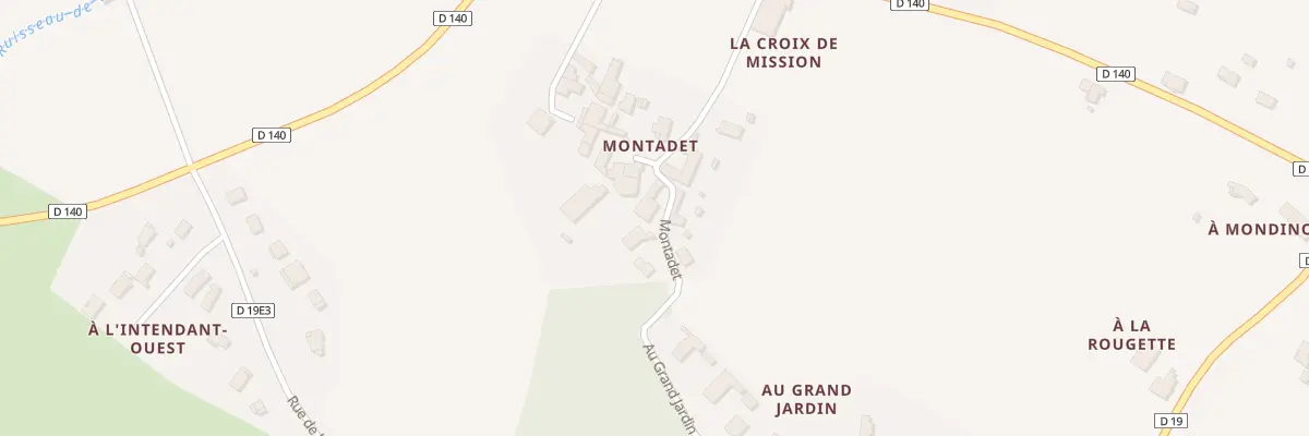 Plan du 1387 Montadet à Romagne