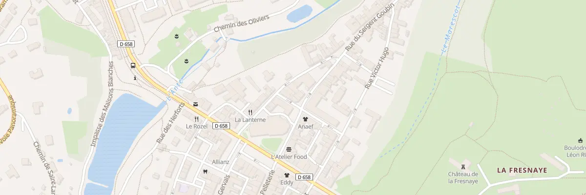 Plan du 3 Rue Bernard de L Rochefoucauld à Falaise