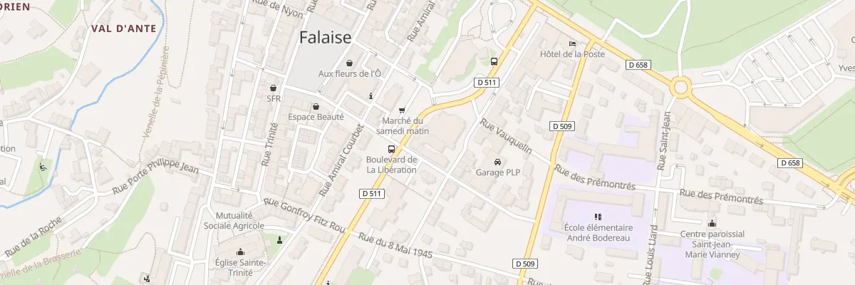 Plan du 1B Bd de la Libération à Falaise